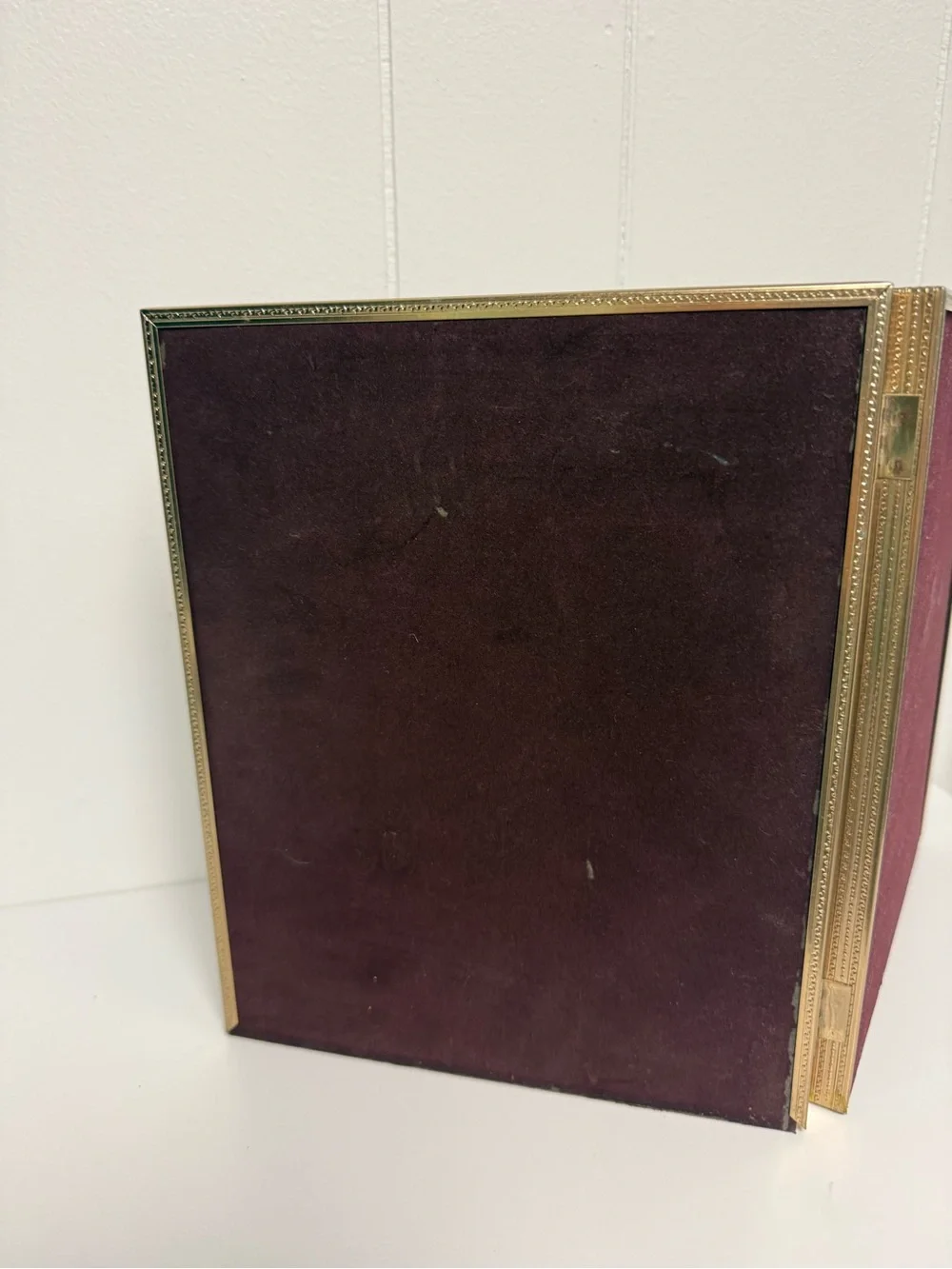 Vintage Goldtone Hinged Double 8x10 Picture Frame | Tabletop Display